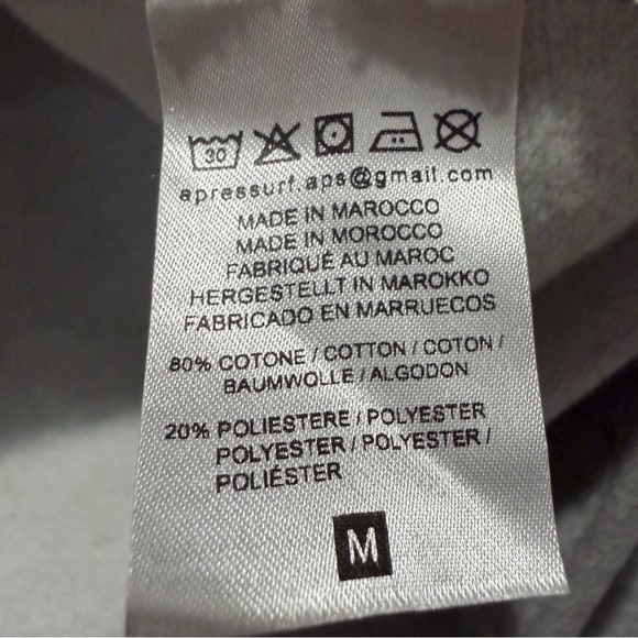 NEW Apres Surf Felpa Coco Beach Gray Pink Green Hoodie Size Medium - Picture 9 of 14